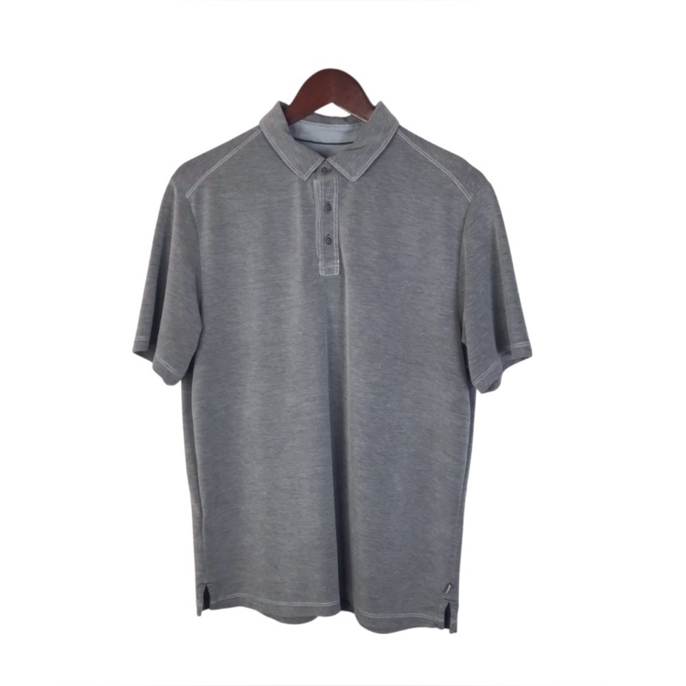 Tommy Bahama Short Sleeve Polo in Grey Size Medium.